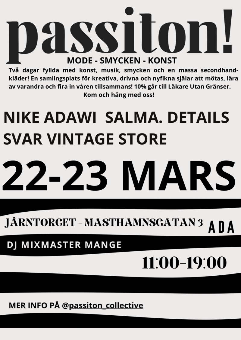 PASS IT ON! Vintage, konst, smycken och musik