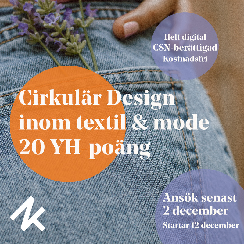 ANSÖKAN ÖPPEN - Cirkulär Design inom textil & mode