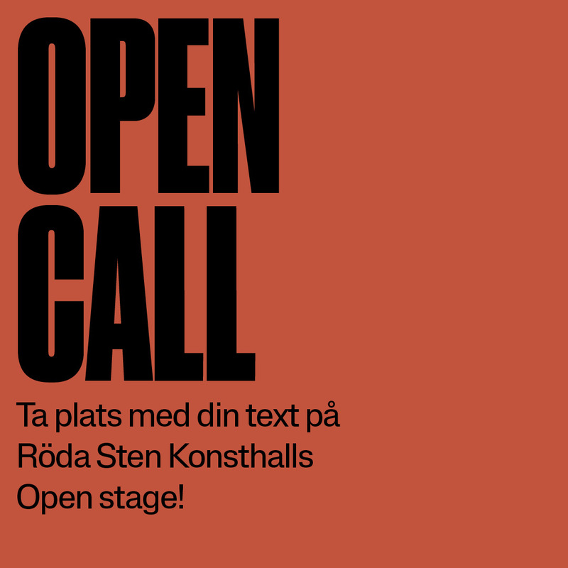 Open call – ta plats med din text!