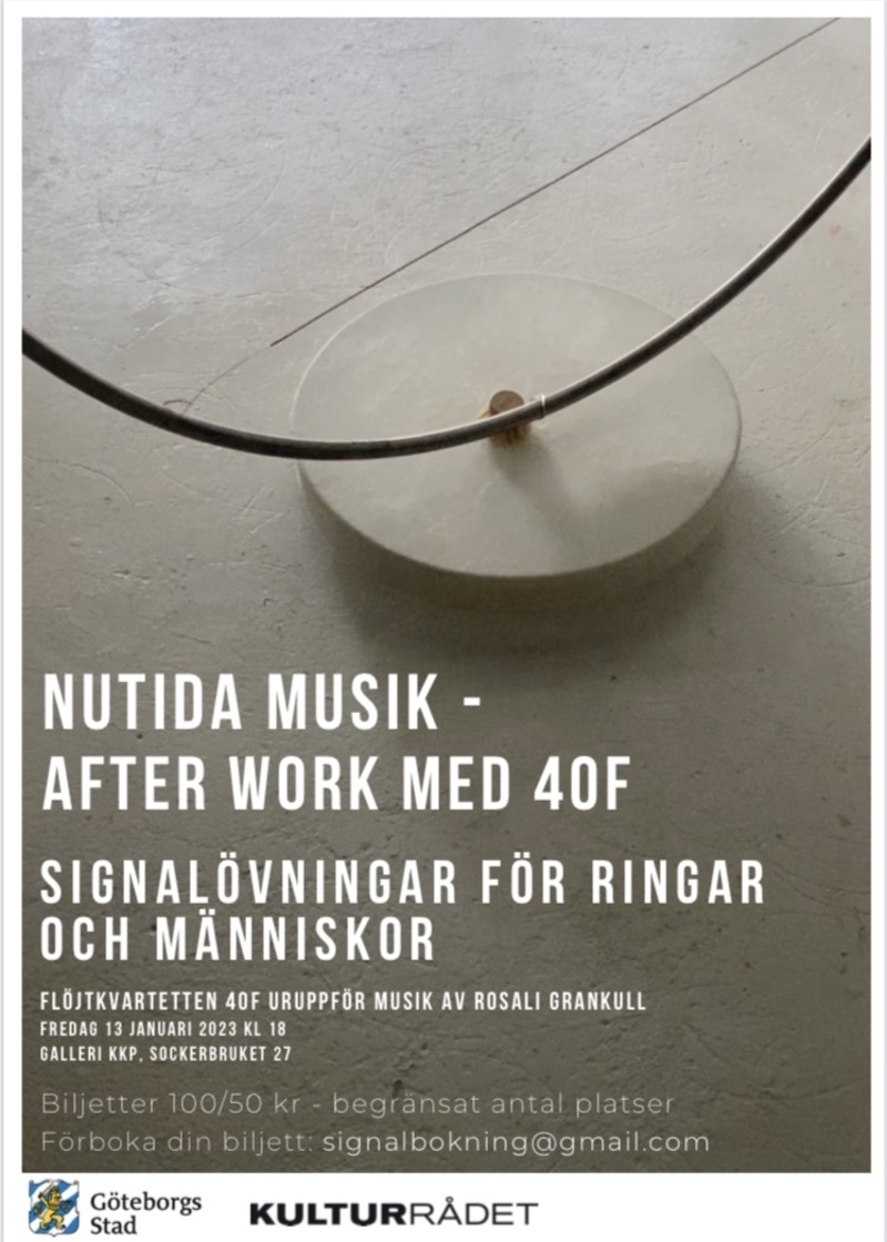 Nutida musik – AW med flöjtkvartetten 40f