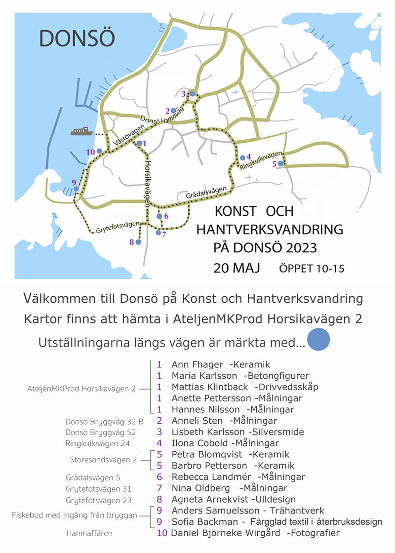 Donsö konst- och hantverksvandring 20 maj