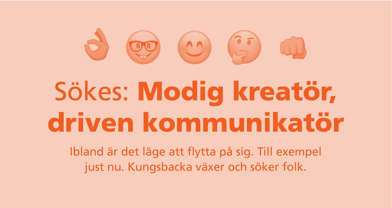 Kreativ kommunikatör till Kungsbacka