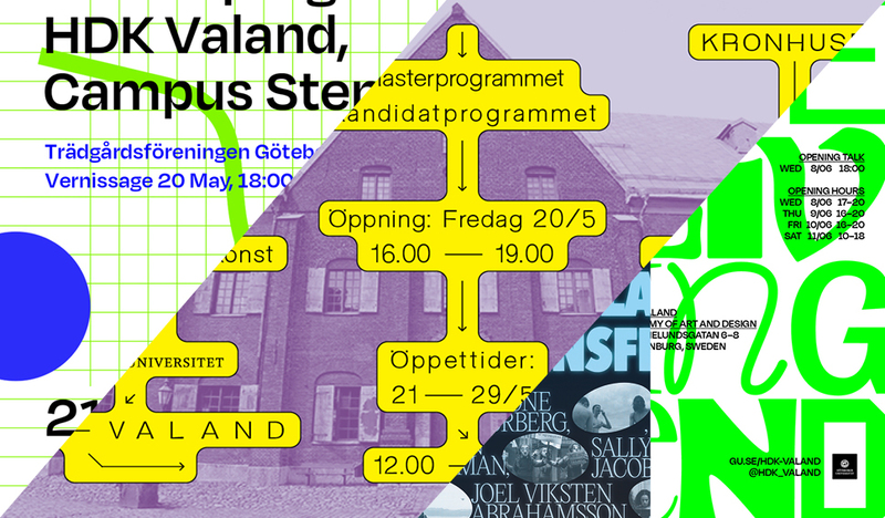 Välkommen till HDK-Valands andra del av examenshändelser