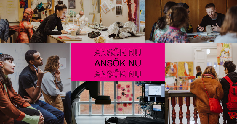 Idag öppnar ansökan till fristående kurser på HDK-Valand. ⁠