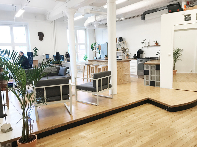 Rooms and desks in cowork at Sockerbruket