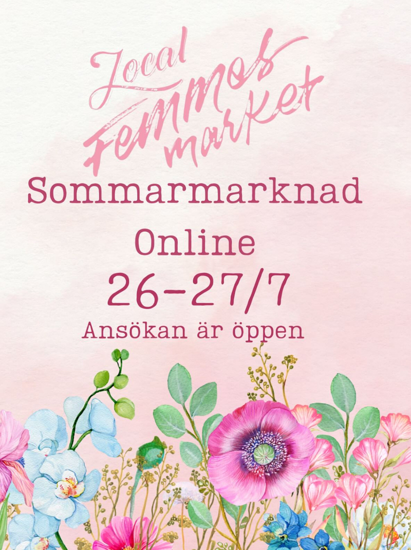 Sommar marknad online med Local Femmes !
