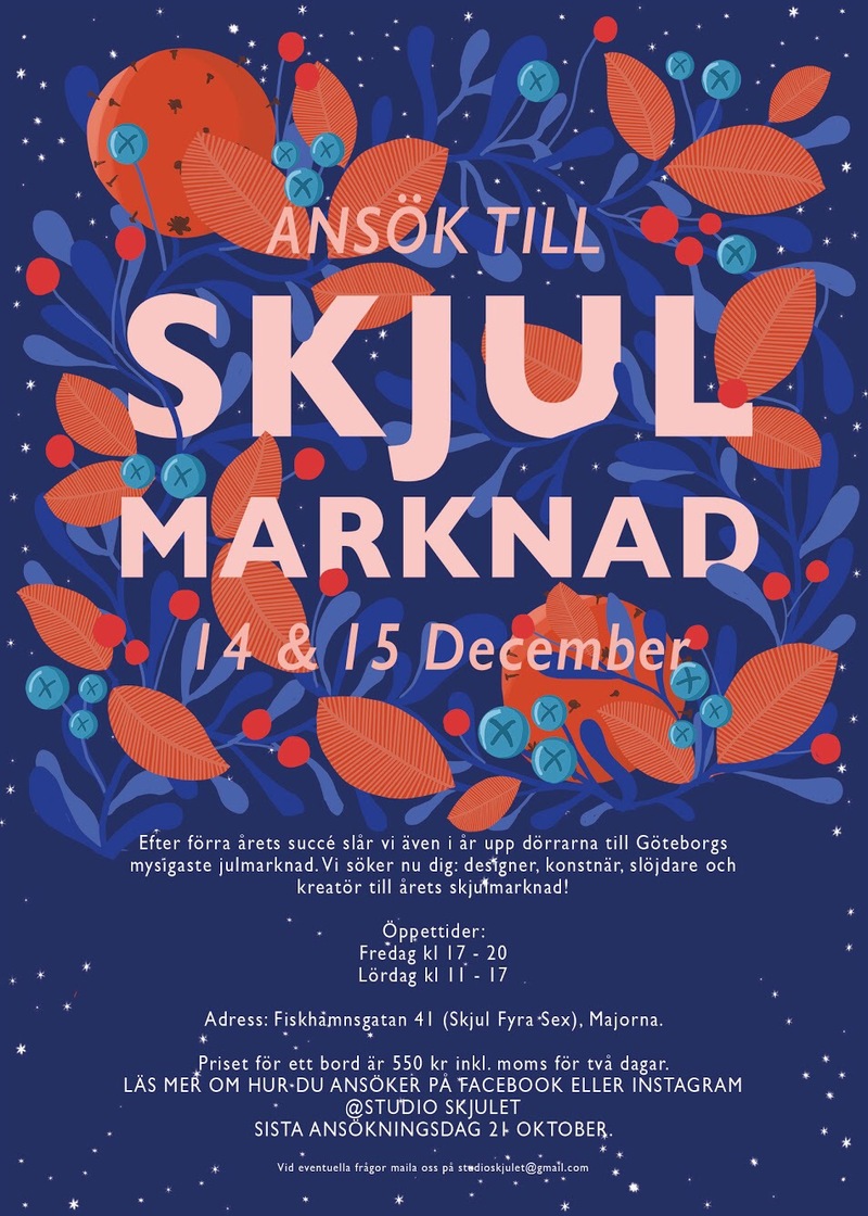 Sök till årets Skjulmarknad!