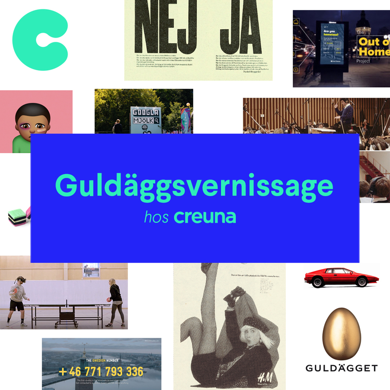 Guldäggsvernissage hos Creuna