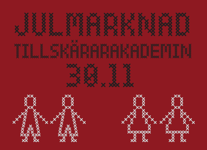 Julmarknad på Tillskärarakademin i Göteborg