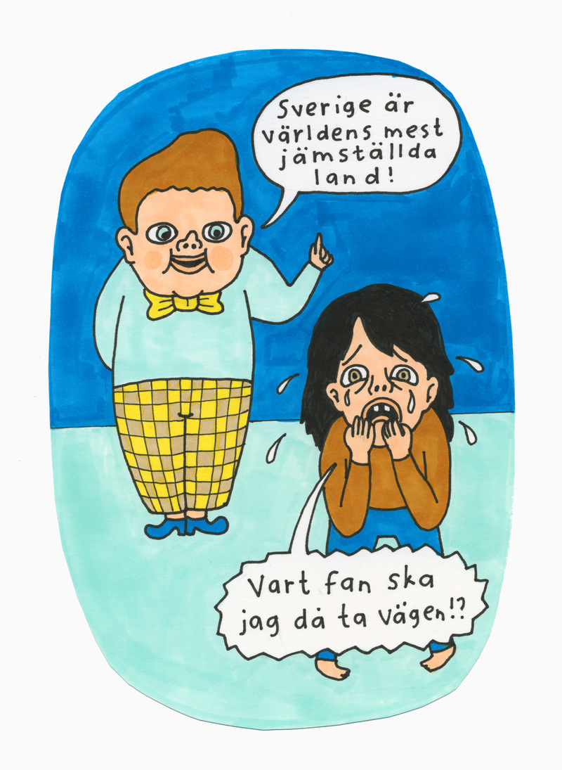 Serieteckningar i Skövde Kulturhus