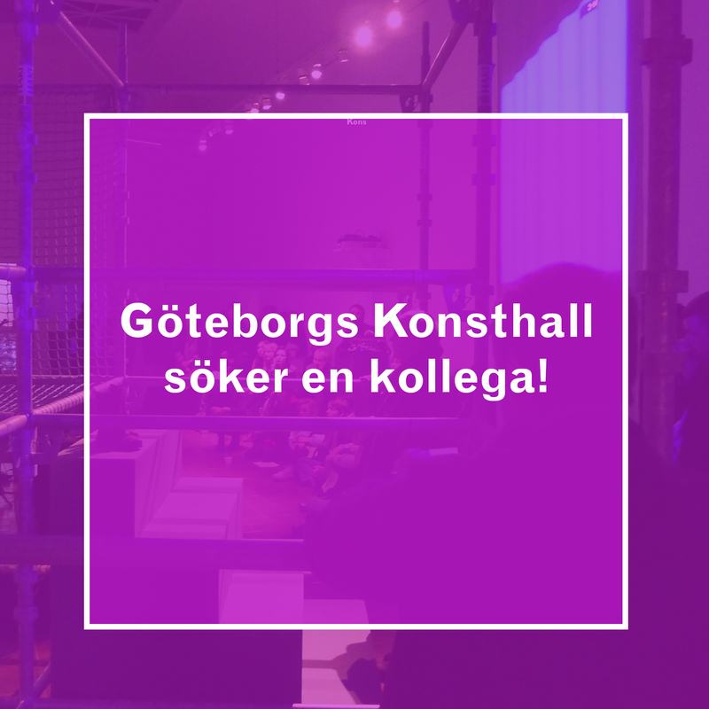 Konstkonsulent till kulturförvaltningen!