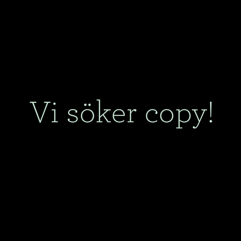 Copywriter till reklambyrå i Göteborg