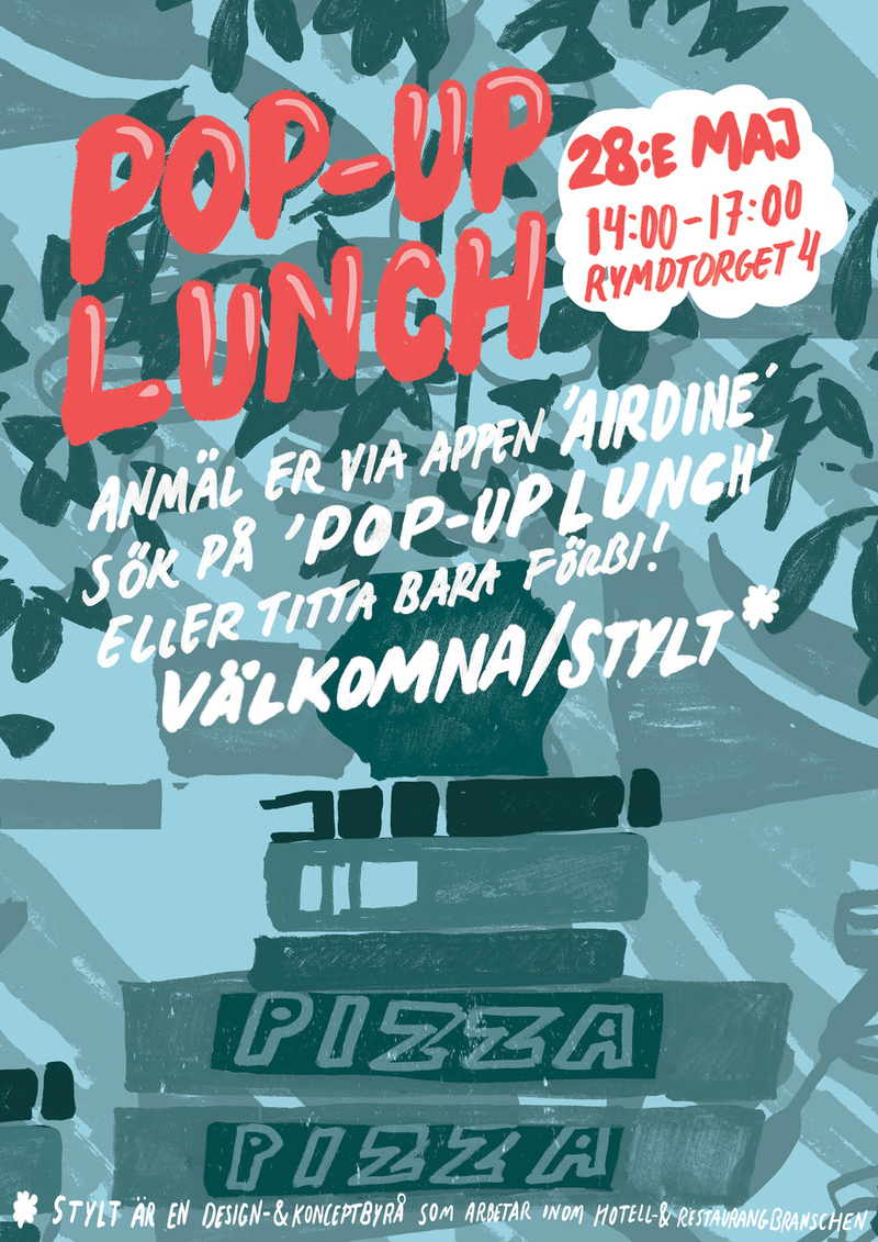 Stylt fixar käk i Pop-upen på lördag!