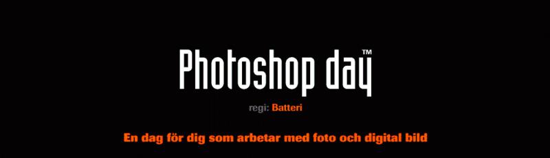 Photoshop day- en dag för dig som älskar foto och bild
