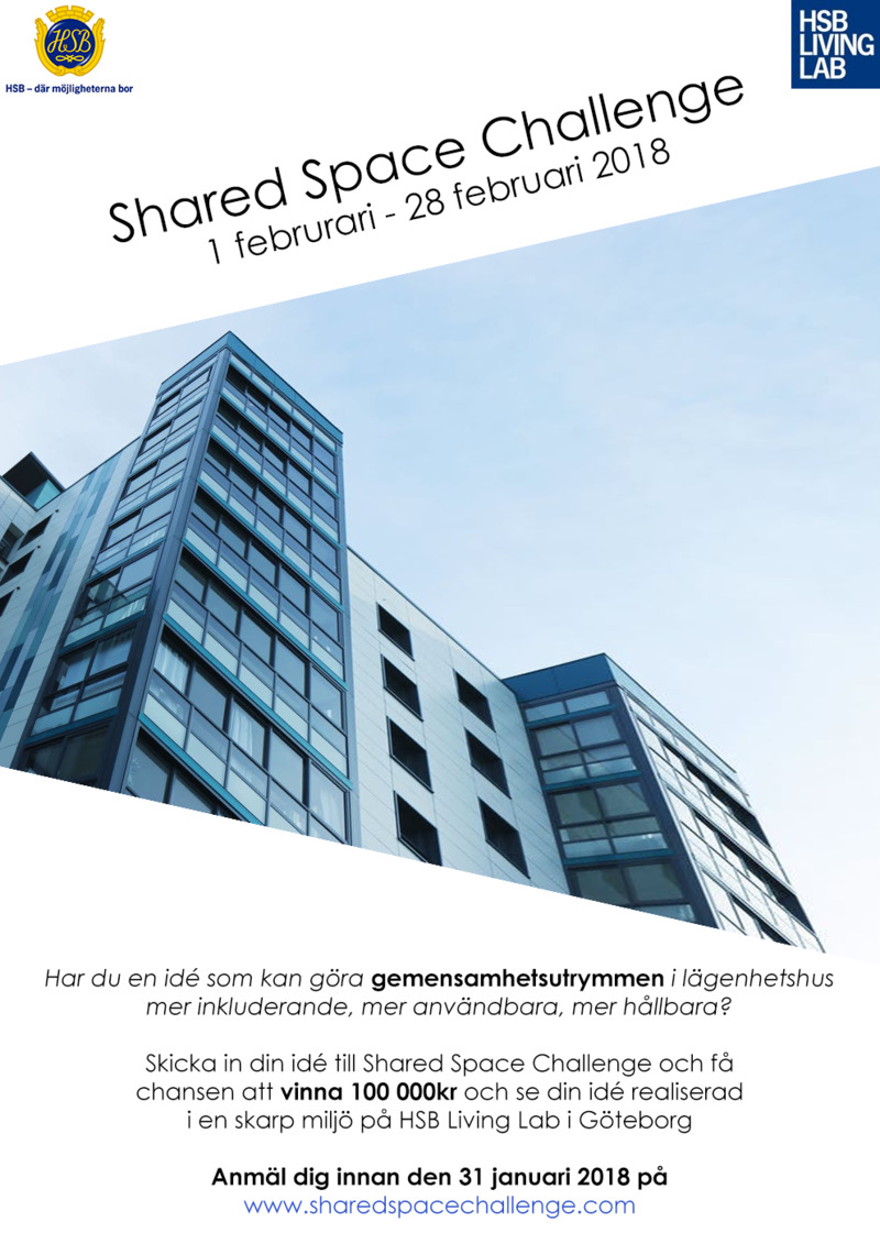 Tävling i nytänk kring gemensamhetsutrymmen