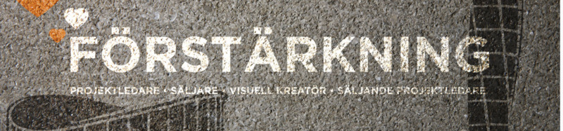 Visuell kreatör och säljande projektledare