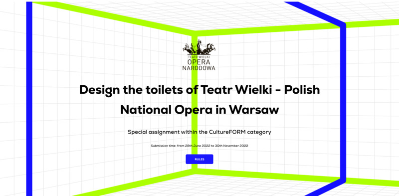 Design the toilets of Teatr Wielki – Polish National Opera in Warsaw