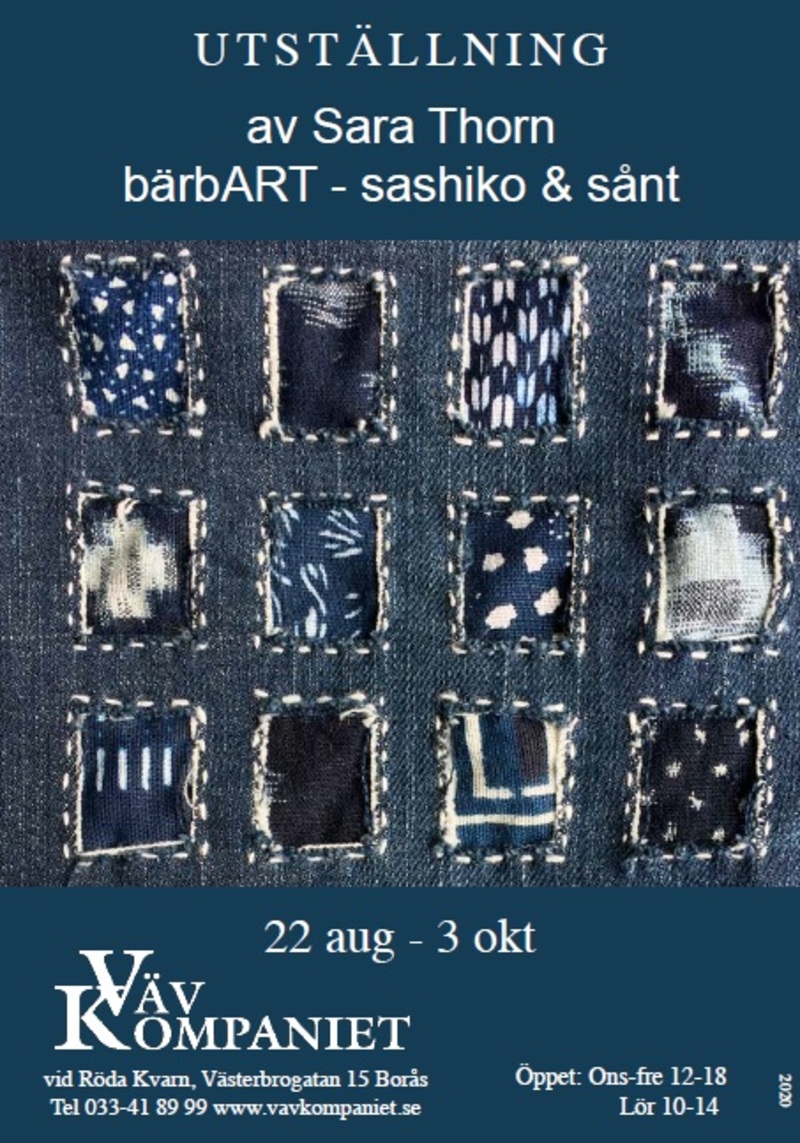 Utställning: bärbART – sashiko & sånt