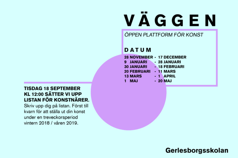 Väggen på Gerlesborgsskolan – finns det platser kvar?