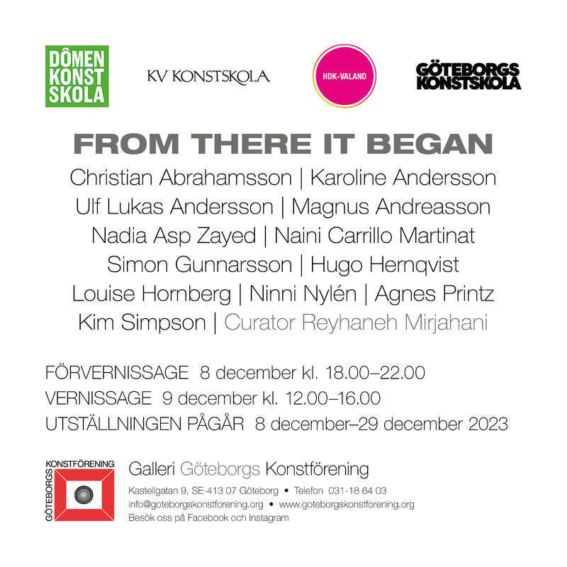 Vernissage Elevutställning ‘From There It Began’