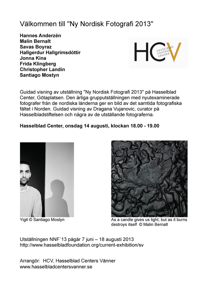 Guidad visning av utstÃ?Â¤llningen "Ny Nordisk Fotografi 2013"