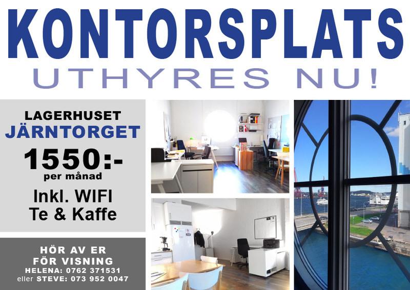Kontorsplats uthyres