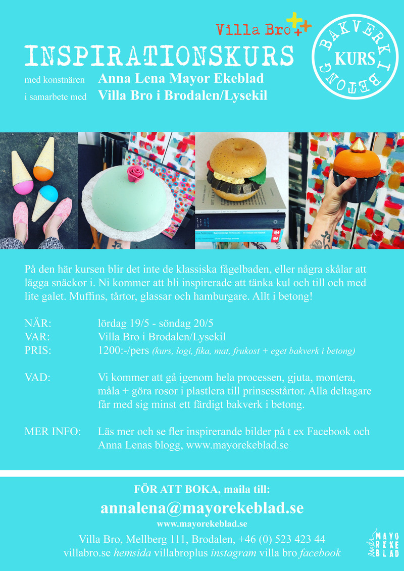 Inspirationskurs – bakverk i betong