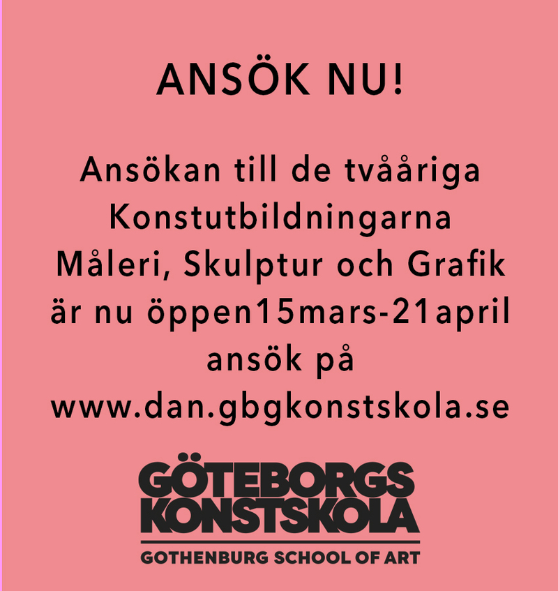 Ansökan öppen