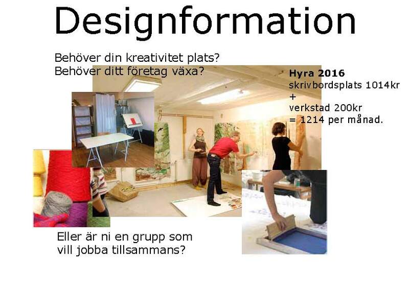 Ledig plats för kreativa aktörer av olika slag.