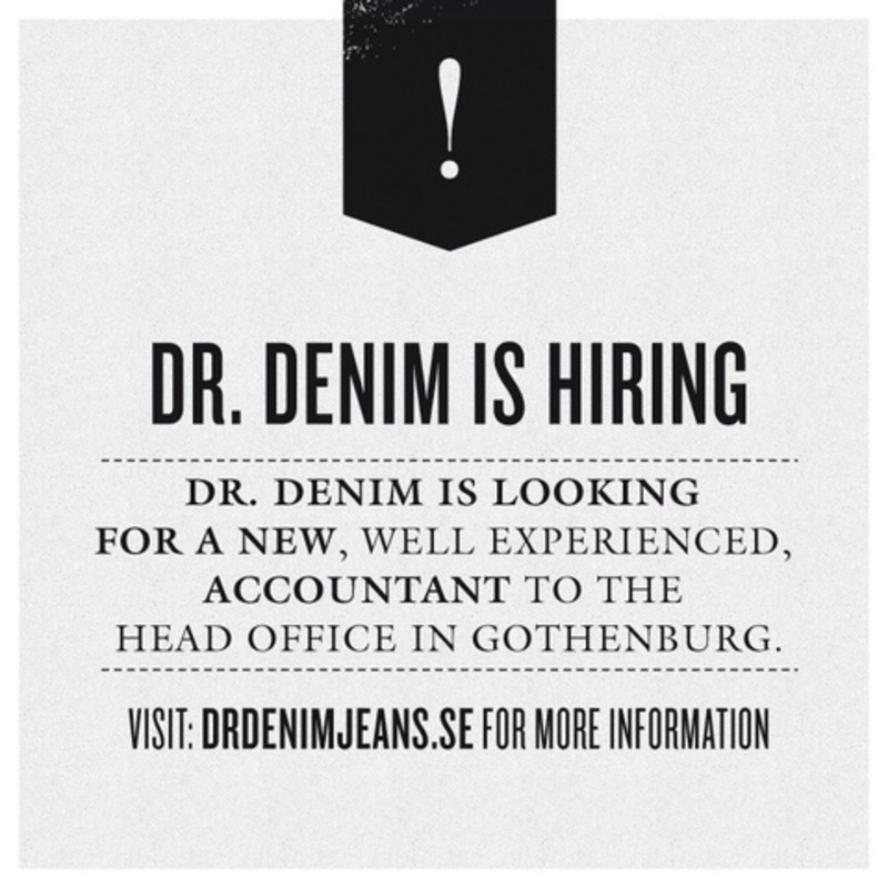 Dr. Denim söker redovisningsekonom