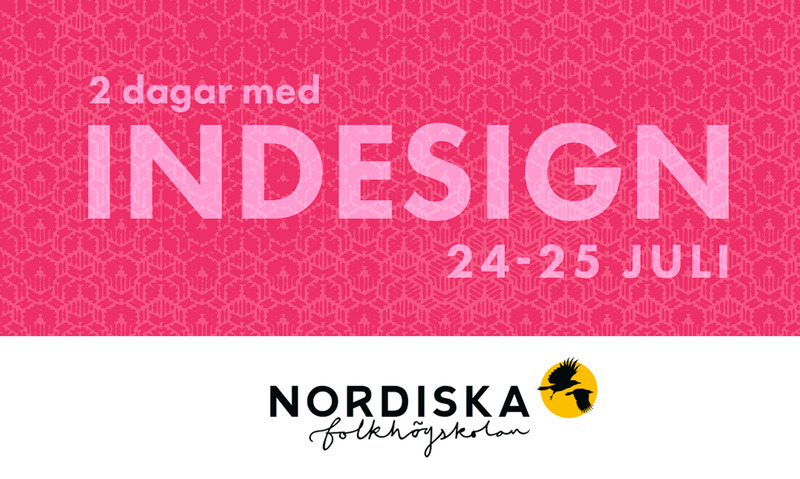InDesign-kurs i sommar