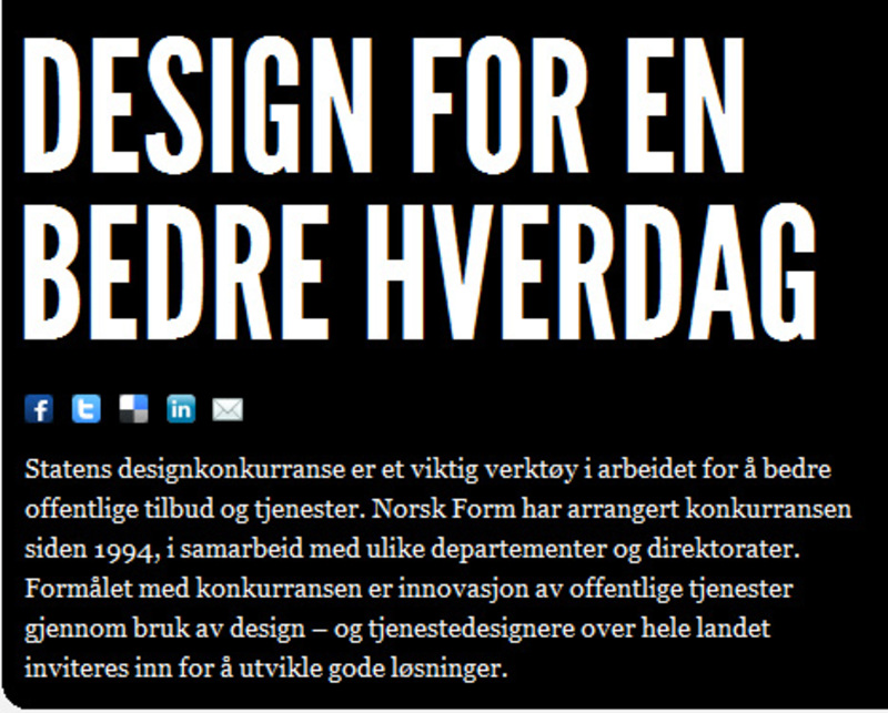 Norsk designpolitik