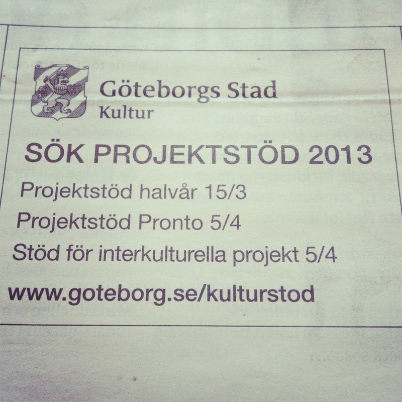 Dags att söka projektstöd i Göteborg