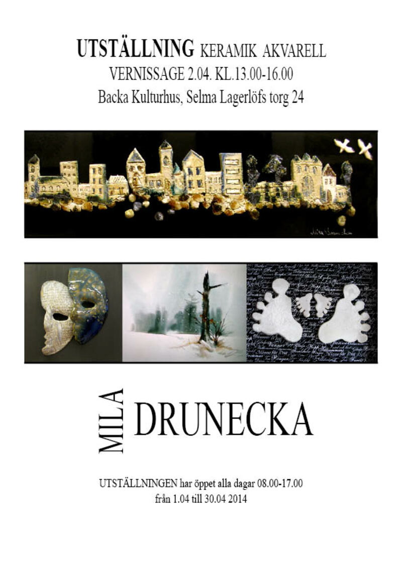 Mila Drunecka – Utställning – vernissagen
