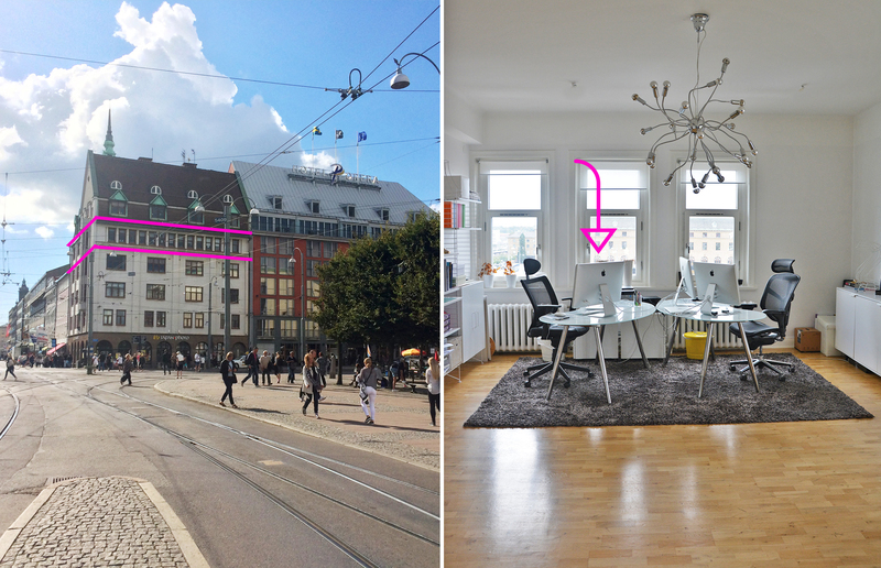 Mycket central kontorsplats för kreatör/kommunikatör