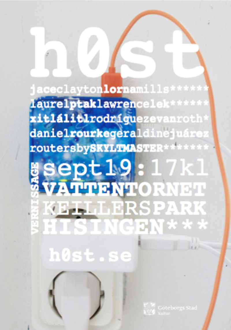 h0st: kolla alla platser! Missa inte vernissage 19/9